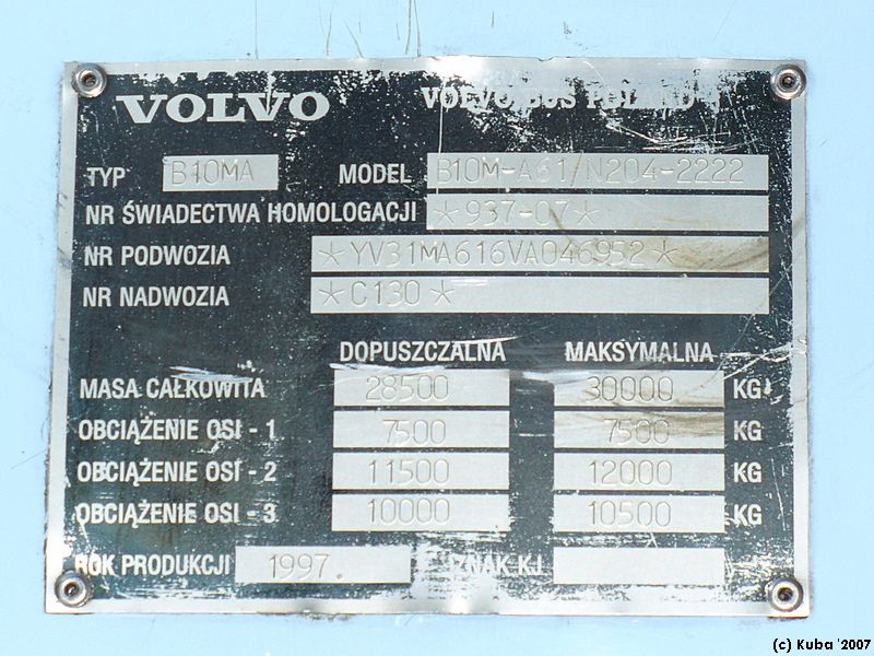 Volvo B10MA #2461